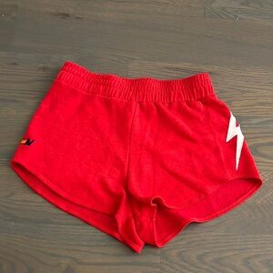 Aviator nation Blot Stitch Lounger Short - red/white